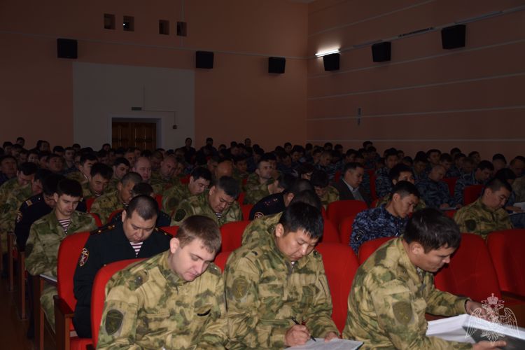 Зимний период обучения росгвардейцев в Республике Калмыкия