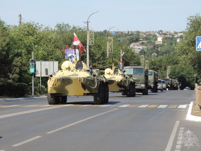 В парадном строю –Росгвардия 