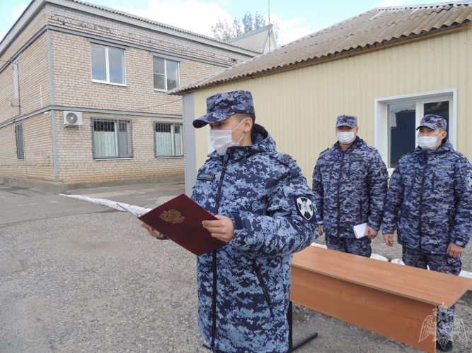 МОЛОДОЕ ПОПОЛНЕНИЕ РЕСПУБЛИКАНСКОГО ОТДЕЛА ВНЕВЕДОМСТВЕННОЙ ОХРАНЫ РОСГВАРДИИ ПРИВЕДЕНО К ПРИСЯГЕ