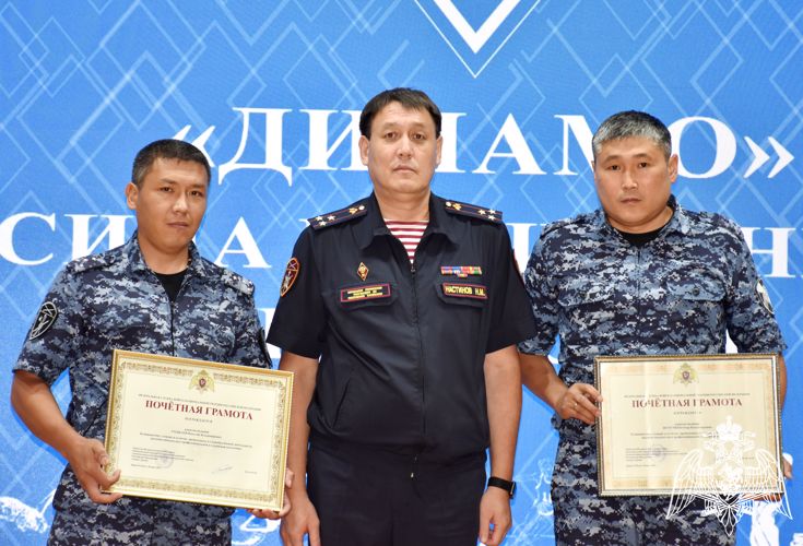 Представители Росгвардии в Калмыкии приняли участие в праздновании 100-летия общества «Динамо» 