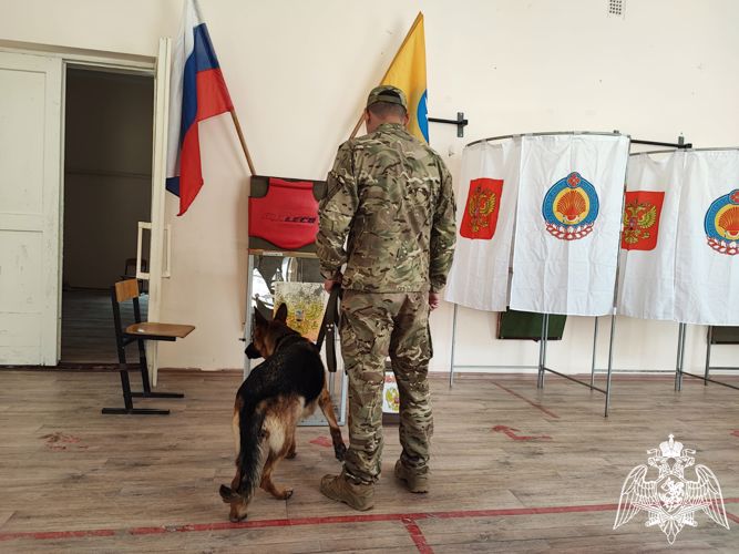 Росгвардия участвует в обеспечении правопорядка в период Единого дня голосования в Калмыкии
