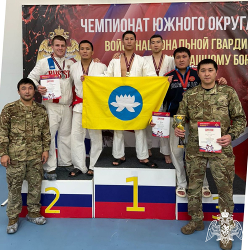 Представители Росгвардии из Калмыкии стали серебряными призерами чемпионата Южного округа ведомства по рукопашному бою