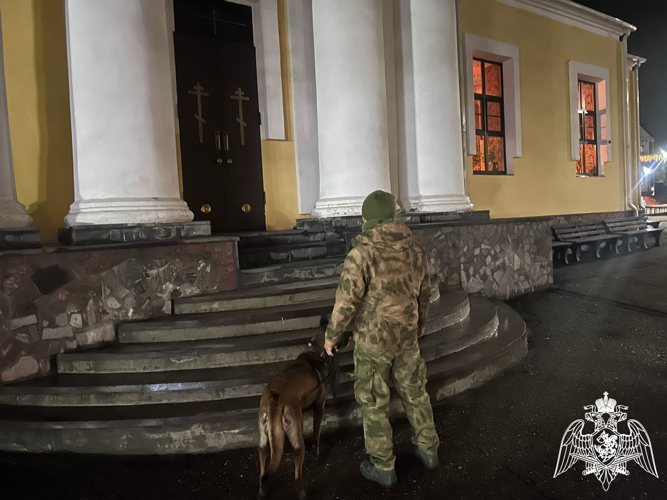 В Калмыкии Росгвардия обеспечила правопорядок в период празднования Крещения господня