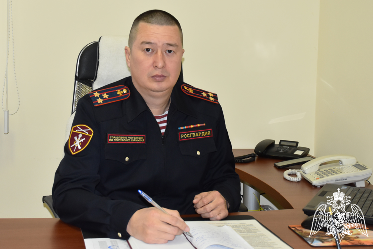 Прямую линию проведет начальник центра лицензионно-разрешительной работы территориального органа Росгвардии в Элисте