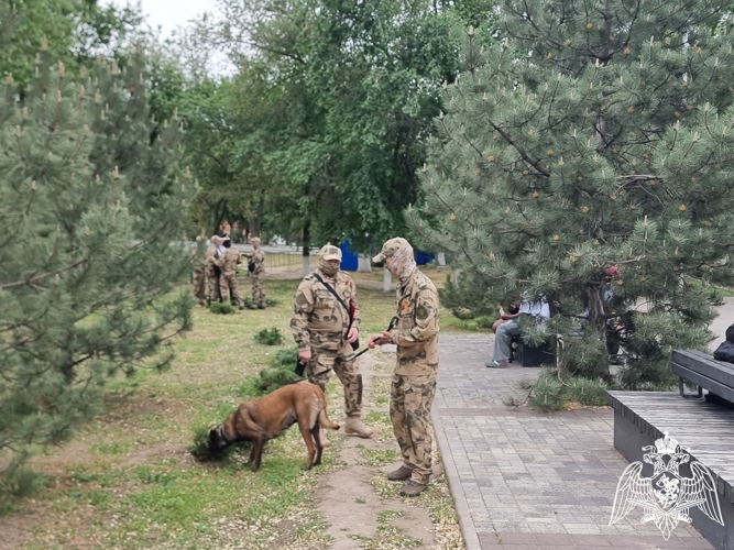 Росгвардейцы обеспечили безопасность граждан во время празднования Дня Победы в Калмыкии