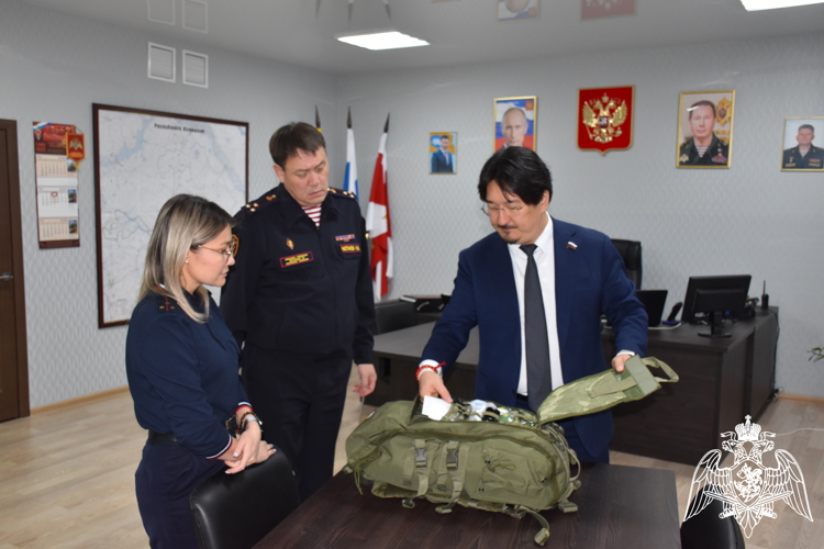 Калмыцких росгвардейцев, выполняющих задачи в рамках СВО, поддержал депутат Государственной Думы