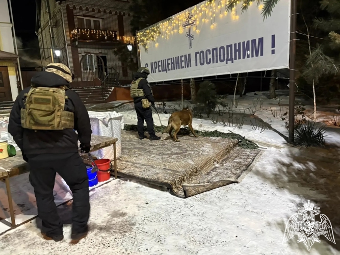 В период празднования Крещения Господня Росгвардия обеспечила правопорядок в Калмыкии