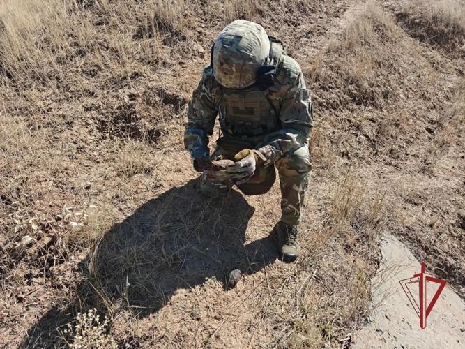 В Калмыкии сотрудники ОМОН «Ойрат» обезвредили боеприпасы времён Великой Отечественной войны